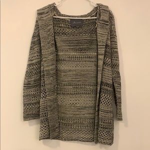 hooded cardigan